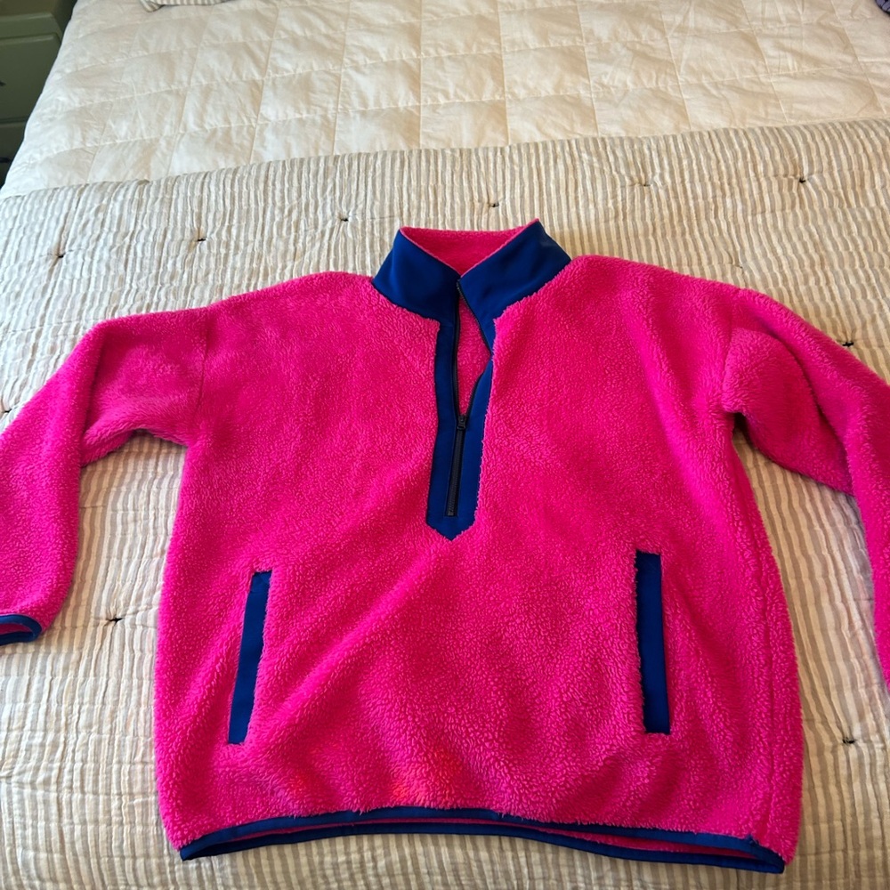 J. Crew Men's Zip Up Sweater in Pink and Blue